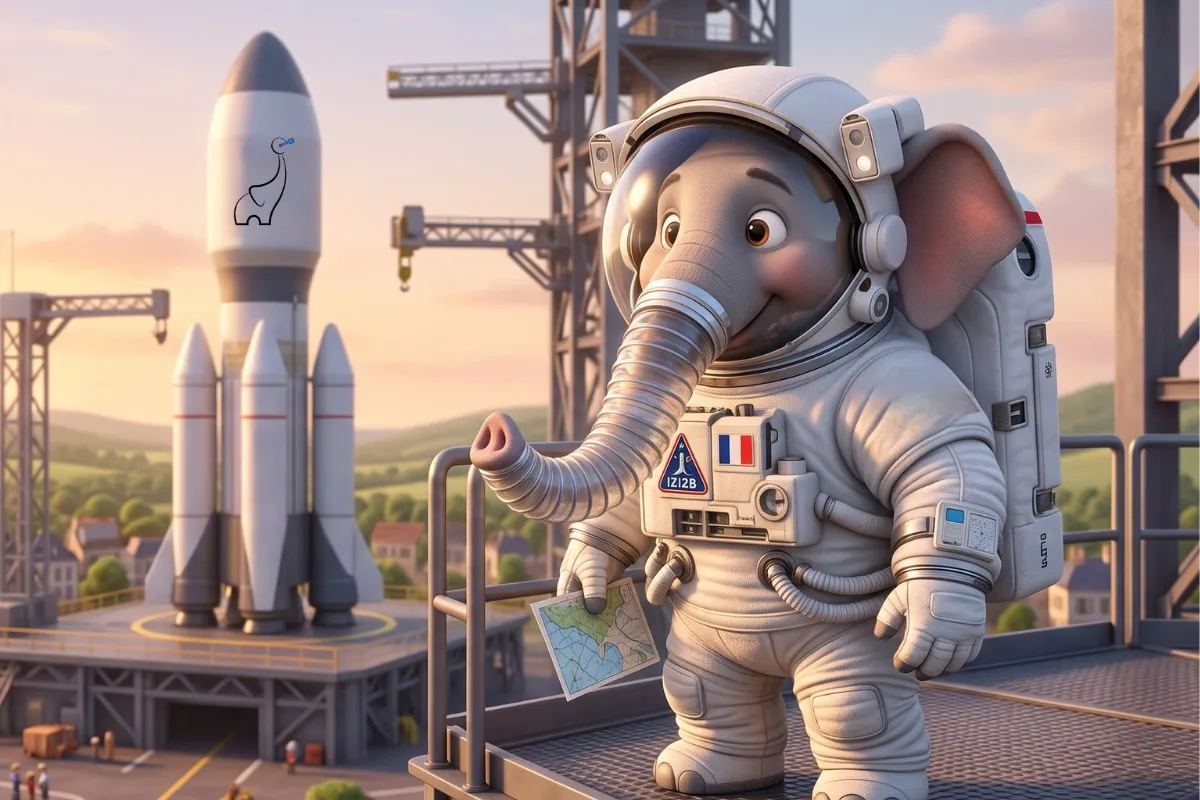 éléphant astronaute izi2B